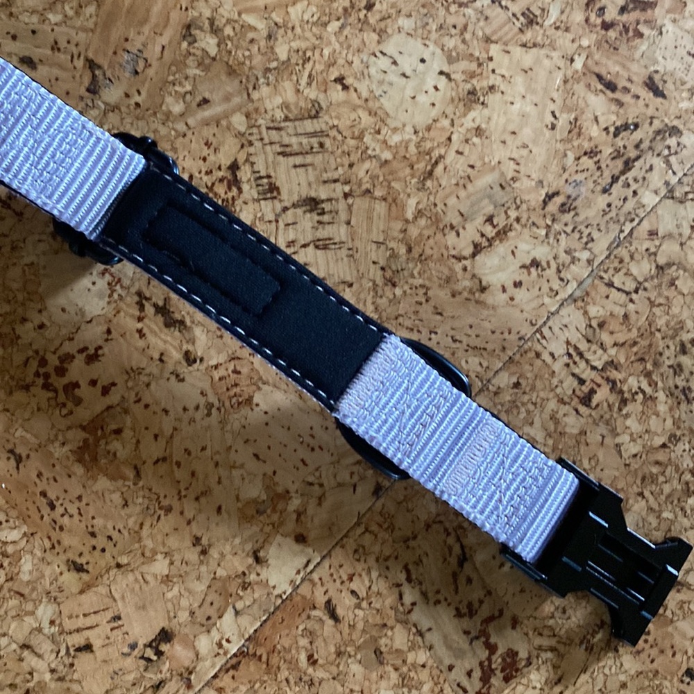 Soft purple dog collar. Size L - Picture 5 of 7